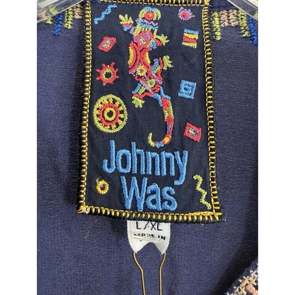 Johnny Was Imogen Poncho Nuria Embroidered Silk - Women's Size Xl - NWT $328 - Picture 13 of 16